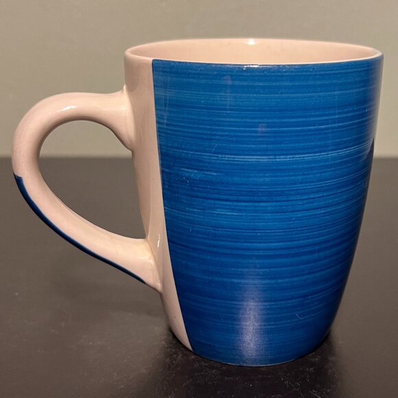 Set of 3 ROYAL NORFOLK Stoneware Mugs ~ Blue, Yellow & Aqua ~ Greenbrier - Picture 9 of 14